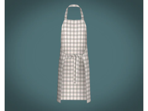 Apron - Checked V2 3D Model