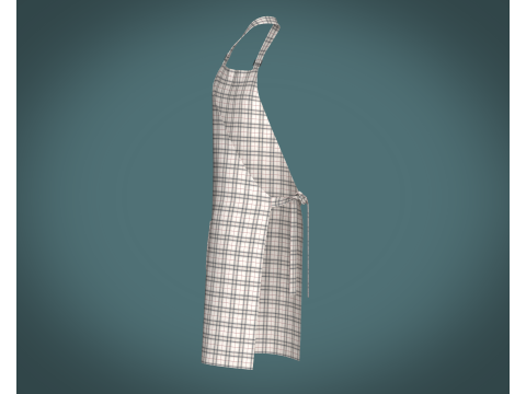 Apron - Checked V2 3Dモデル