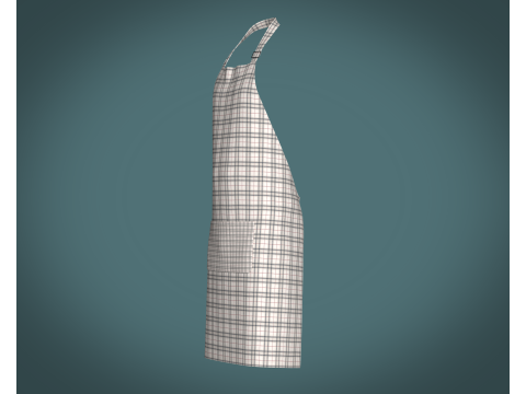 Apron - Checked V2 3Dモデル