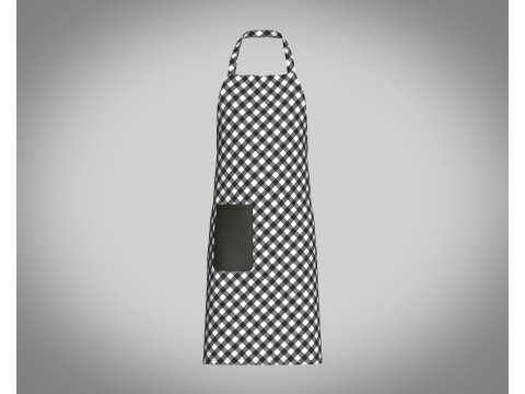 Apron - Checked V3 3D Model