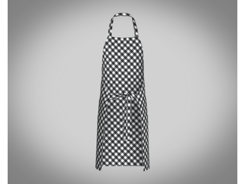 Apron - Checked V3 3D Model