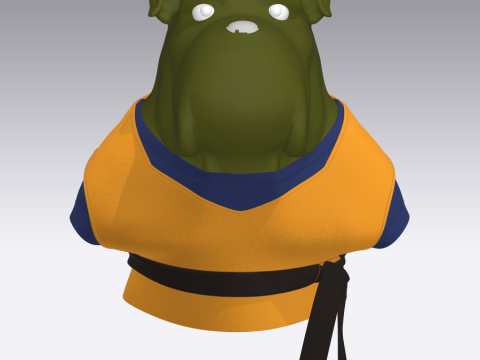 Dragonball Cloth for Bulldog 3D Model