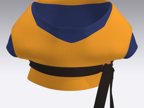 Dragonball Cloth for Bulldog 3D Model