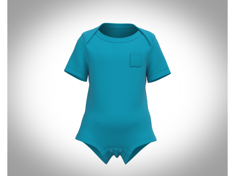 Baby Rompers 3D Model