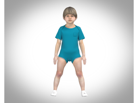 Baby Rompers 3D मॉडल