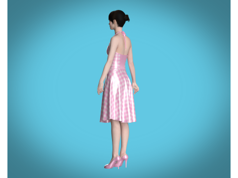 Barbie Dress V4 3D Modell