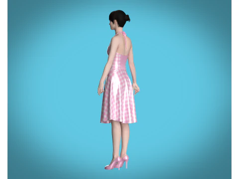 Barbie Dress V4 3D Model