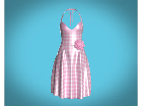 Barbie Dress V4 3D Model