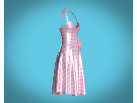 Barbie Dress V4 3D Modell