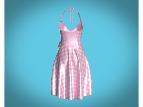 Barbie Dress V4 3D Modell