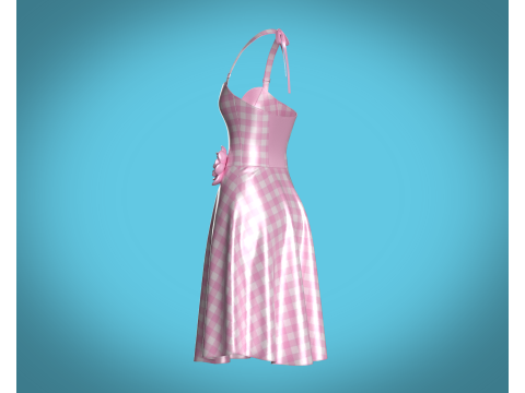 Barbie Dress V4 3D Modell