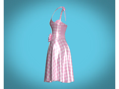 Barbie Dress V4 3D Model