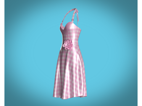 Barbie Dress V4 3D Modell