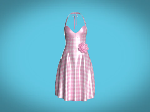 Barbie Dress V4 3D Model