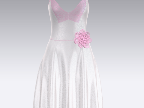 Barbie Dress V4 3D Modell