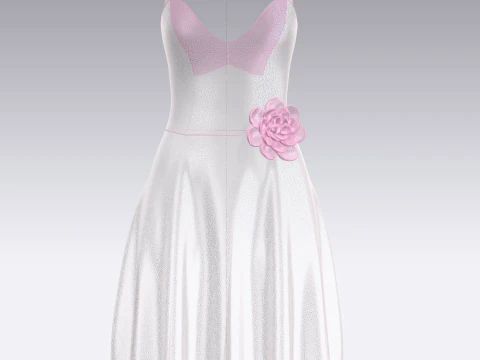 Barbie Dress V4 3D Model