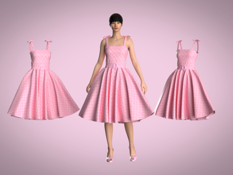 Barbie Dress - Barbie B 3Dモデル
