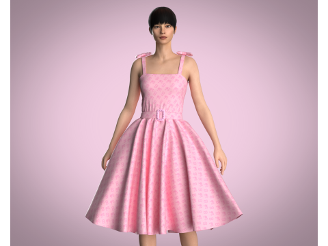 Barbie Dress - Barbie B 3D Model