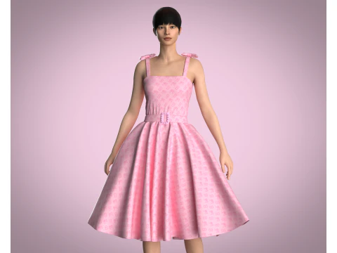 Barbie Dress - Barbie B 3D Model