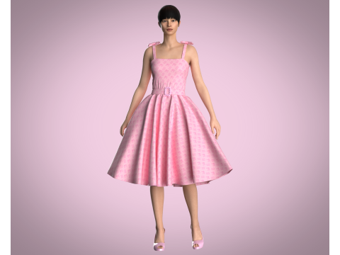Barbie Dress - Barbie B 3D Model