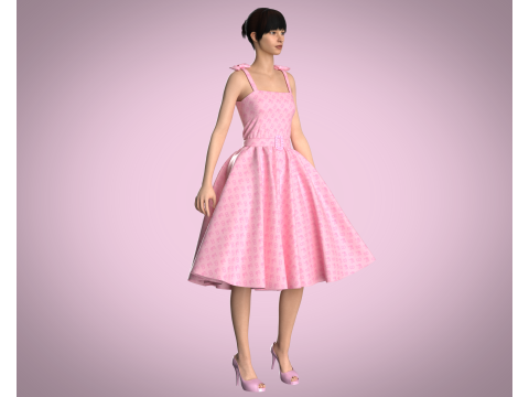 Barbie Dress - Barbie B 3D Model