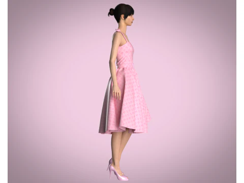Barbie Dress - Barbie B 3D Model