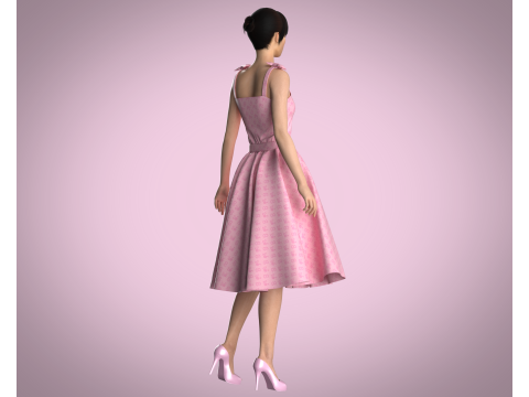 Barbie Dress - Barbie B 3D Model