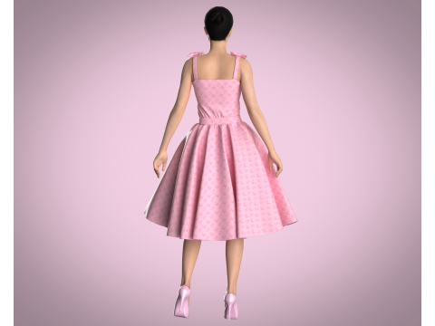 Barbie Dress - Barbie B 3D Model