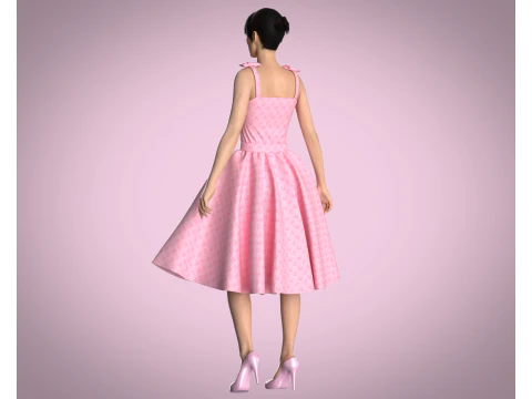 Barbie Dress - Barbie B 3D Model