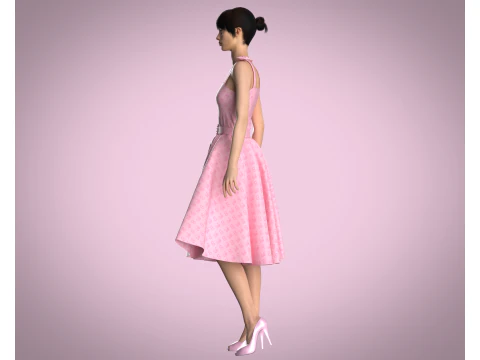 Barbie Dress - Barbie B 3D Model