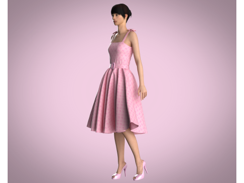Barbie Dress - Barbie B 3D Model