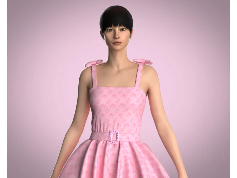 Barbie Dress - Barbie B 3D Model