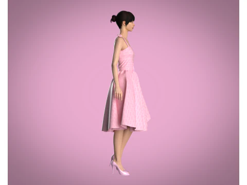 Barbie Dress - Barbie Logo 3D Model