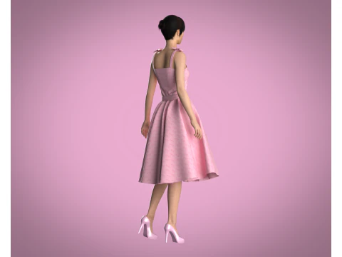 Barbie Dress - Barbie Logo 3D Model