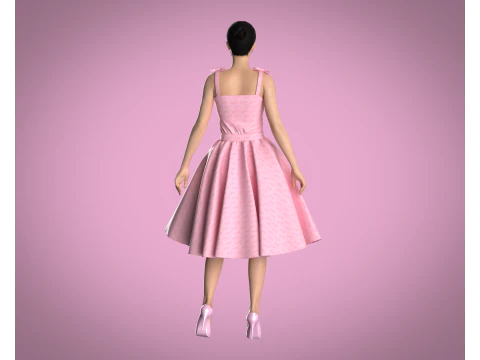 Barbie Dress - Barbie Logo 3D Model