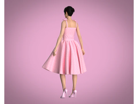 Barbie Dress - Barbie Logo 3D Model