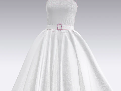 Barbie Dress - Barbie Logo 3D Model