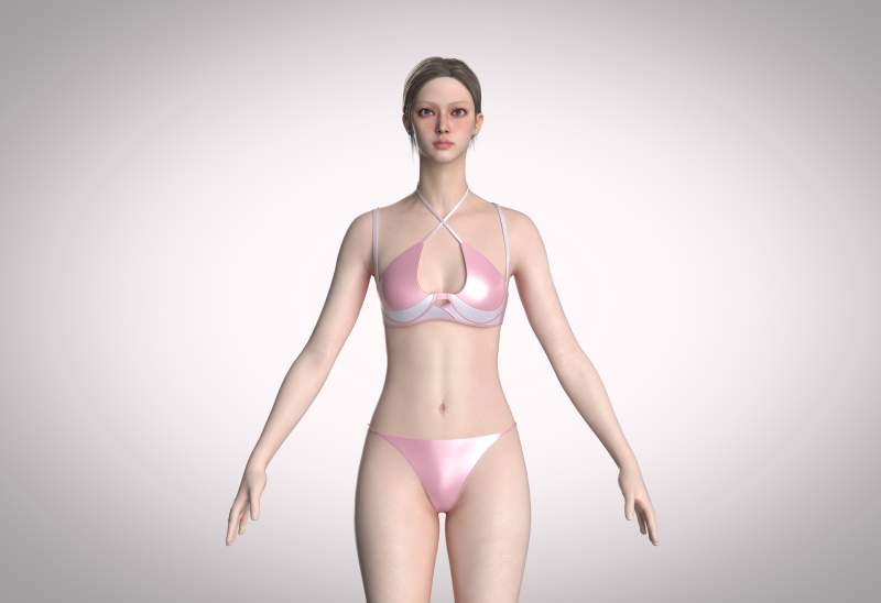 Bikini Dress Modello 3D .c4d .max .obj .3ds .fbx .stl .blend 