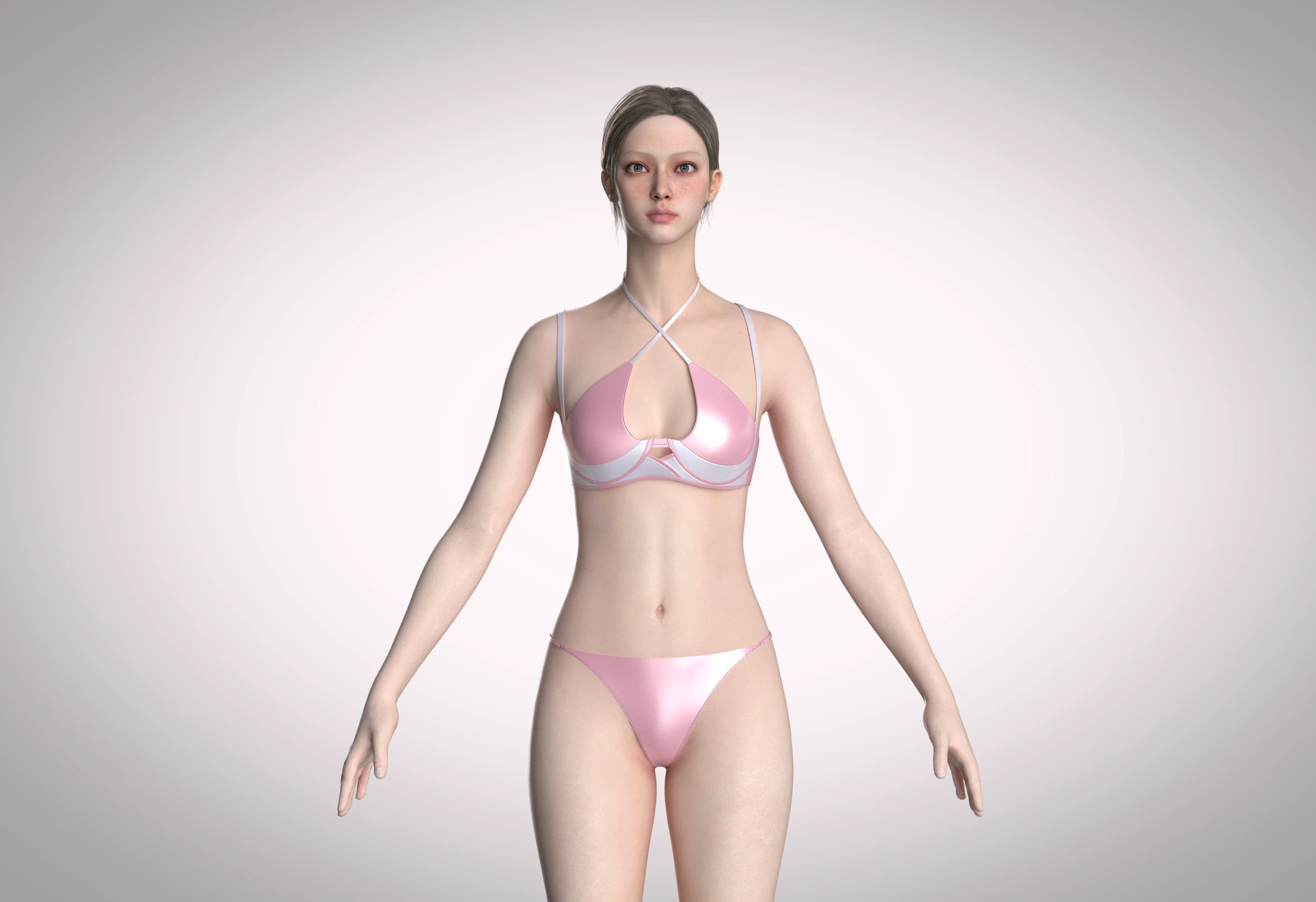 Bikini Dress 3D Model .c4d .max .obj .3ds .fbx .stl .blend 