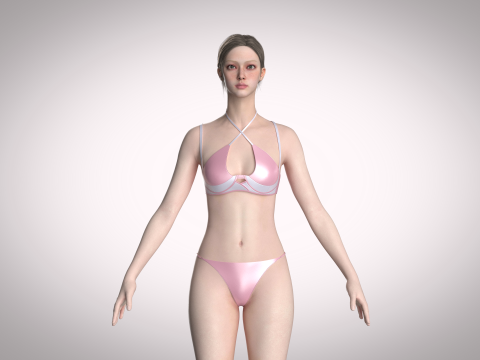 Bikini Dress 3Dモデル