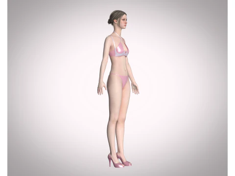 Bikini Dress 3D Model
