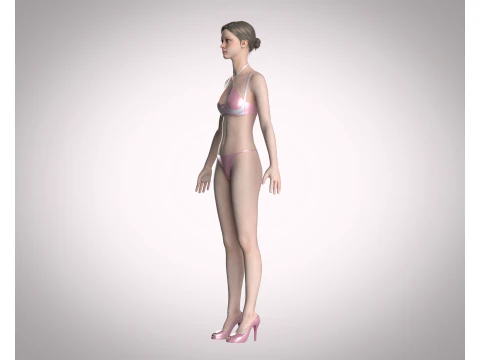 Bikini Dress 3D Model