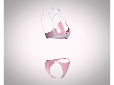 Bikini Dress 3D Model
