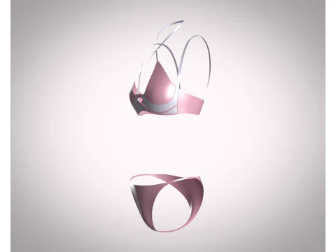 Bikini Dress 3D Model