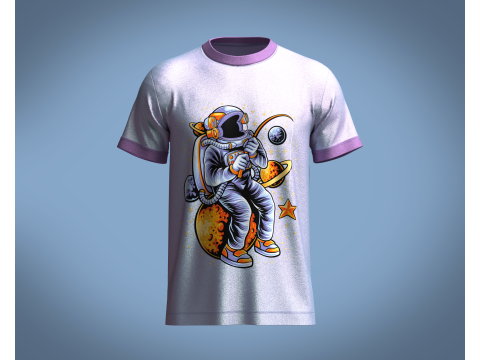 Tshirt NASA Moon - Metaverse Modelo 3D
