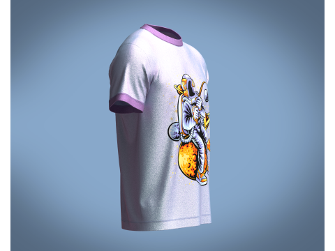 Tshirt NASA Moon - Metaverse 3D-Modell