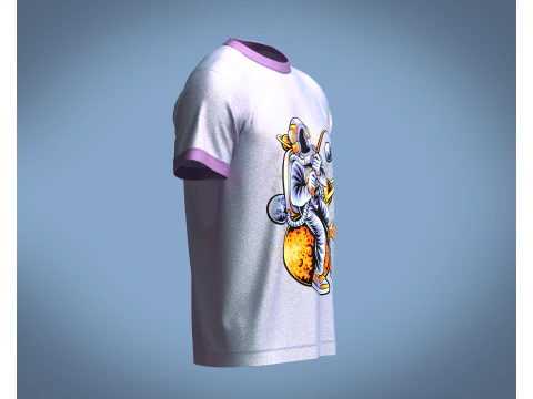 Tshirt NASA Moon - Metaverse 3D Model