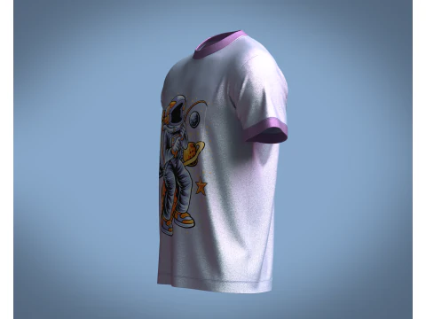 Tshirt NASA Moon - Metaverse 3D Model