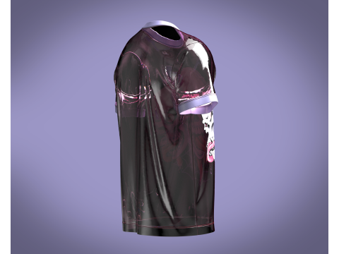 Tshirt laughing skull - Metaverse Modèle 3D