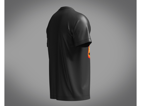 Tshirt flame boxing - Metaverse Modèle 3D